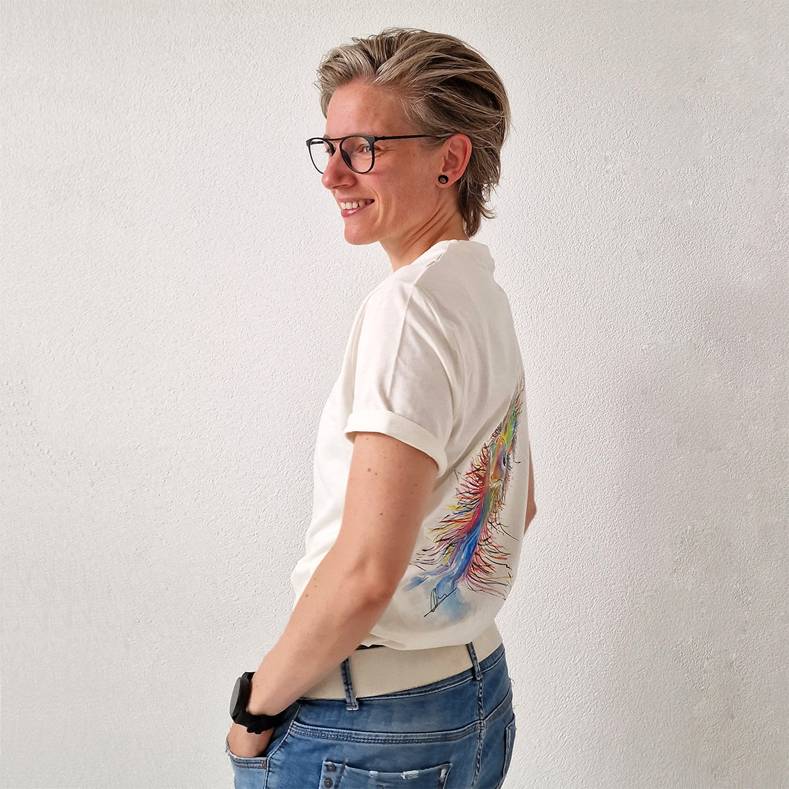 T-shirt met bedrukking