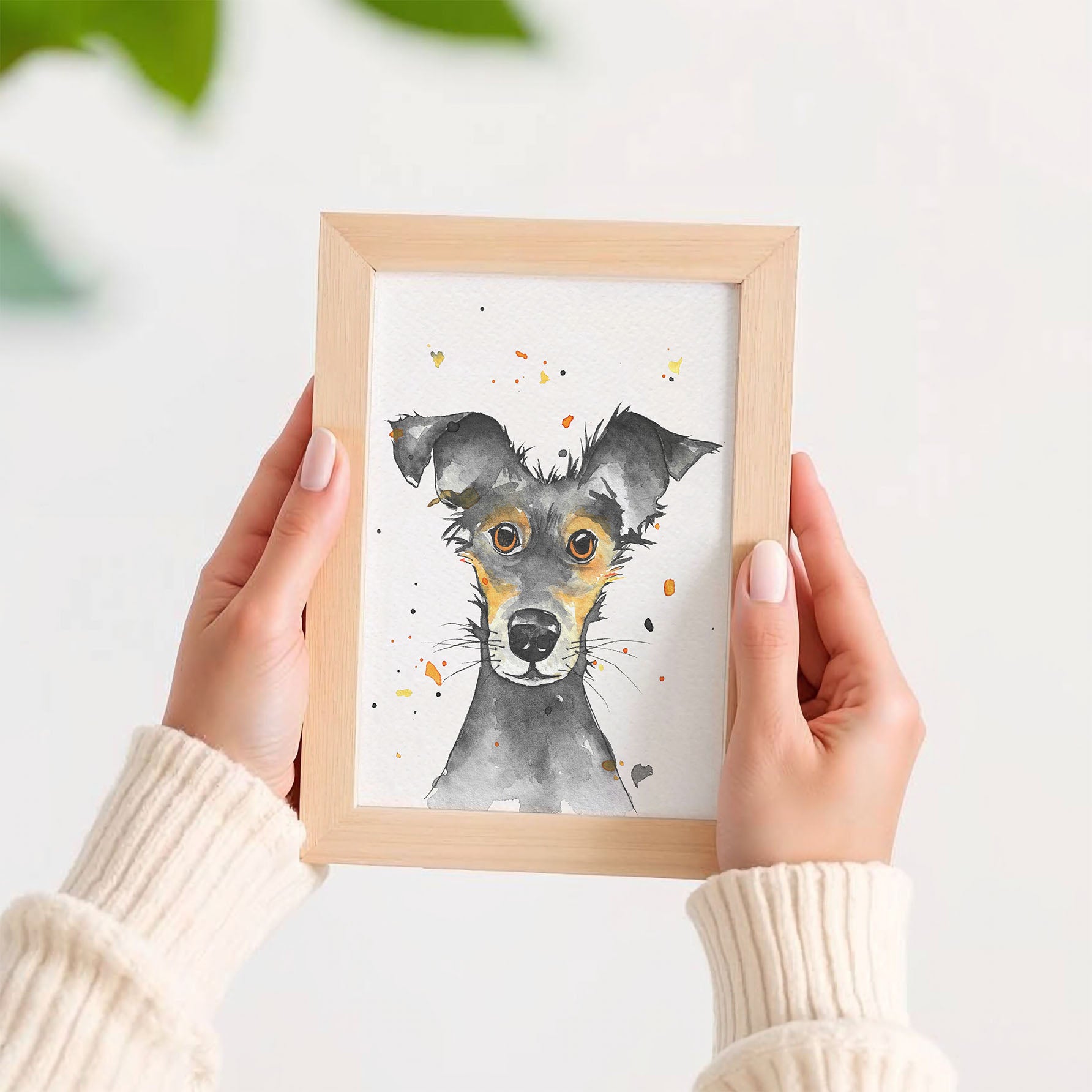 Hond in lijstje