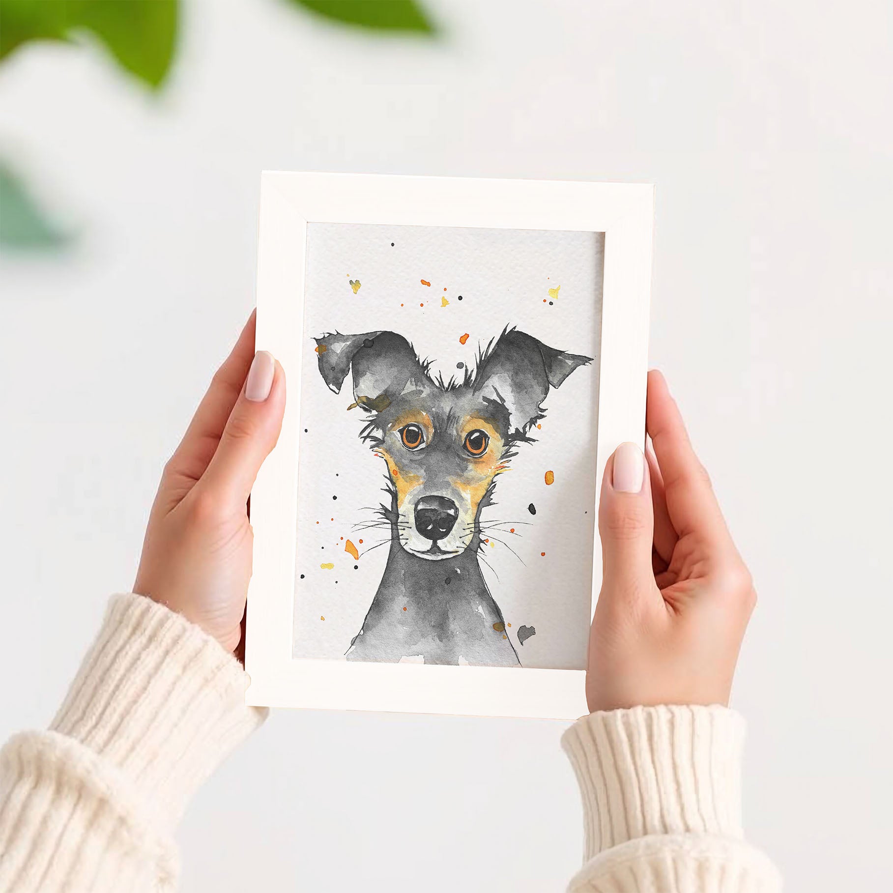 Hond in lijstje