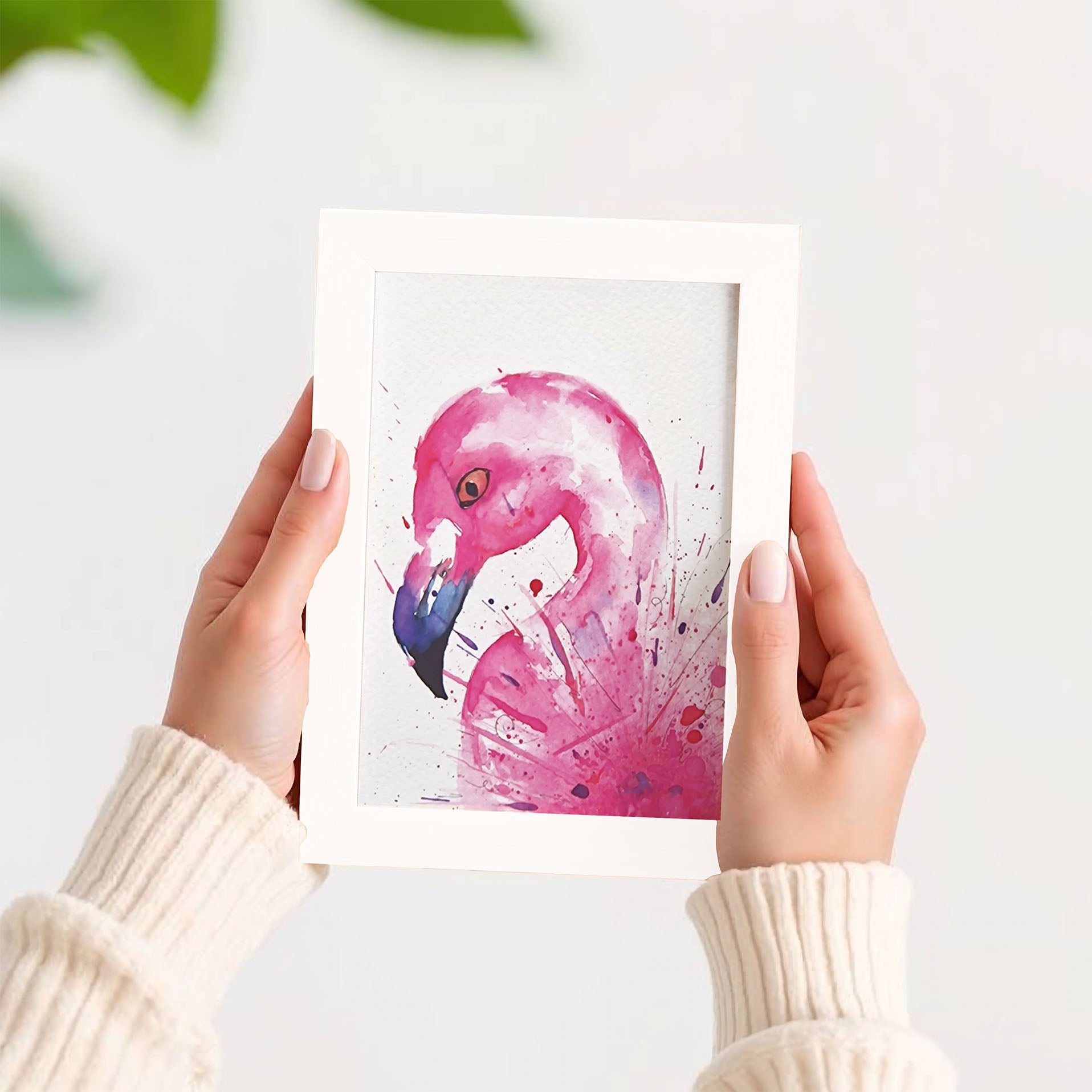Flamingo in lijstje