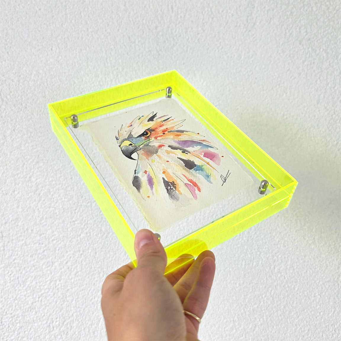 Origineel kleurrijk kunstwerk adelaar