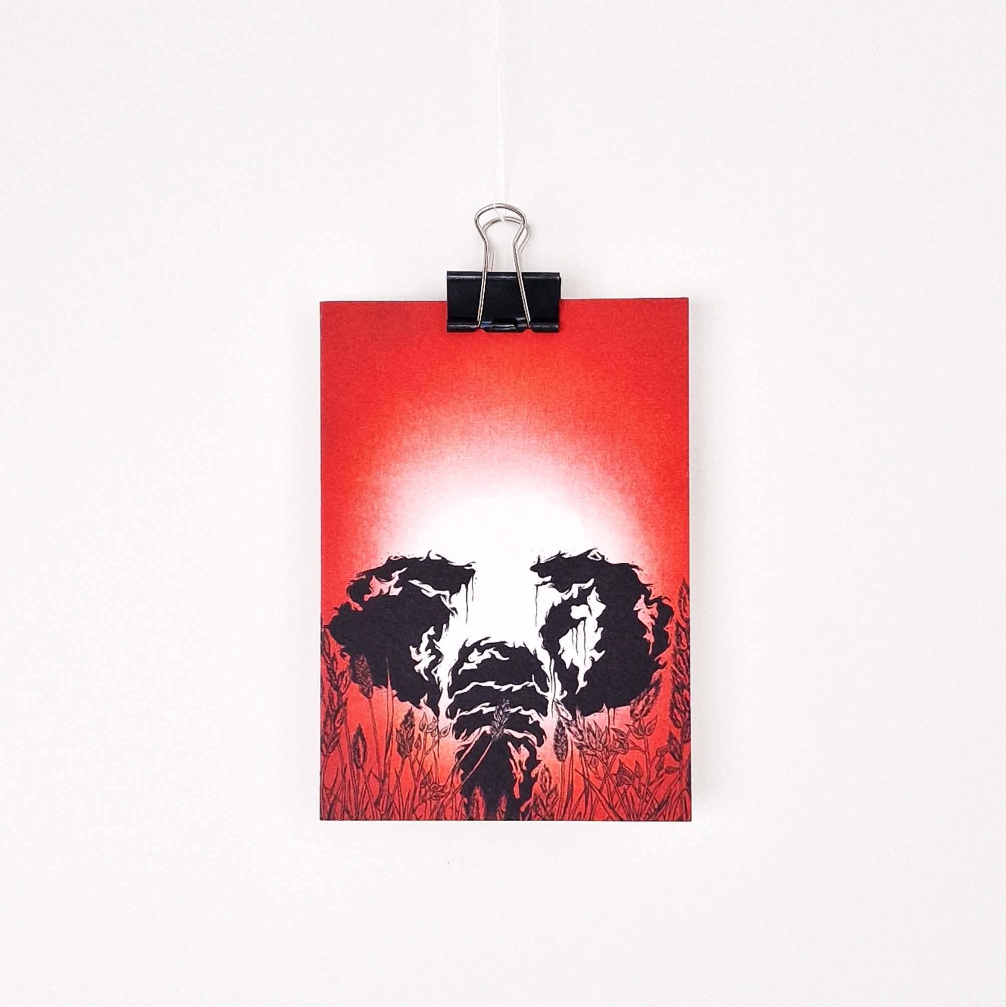 Kaart olifant rood