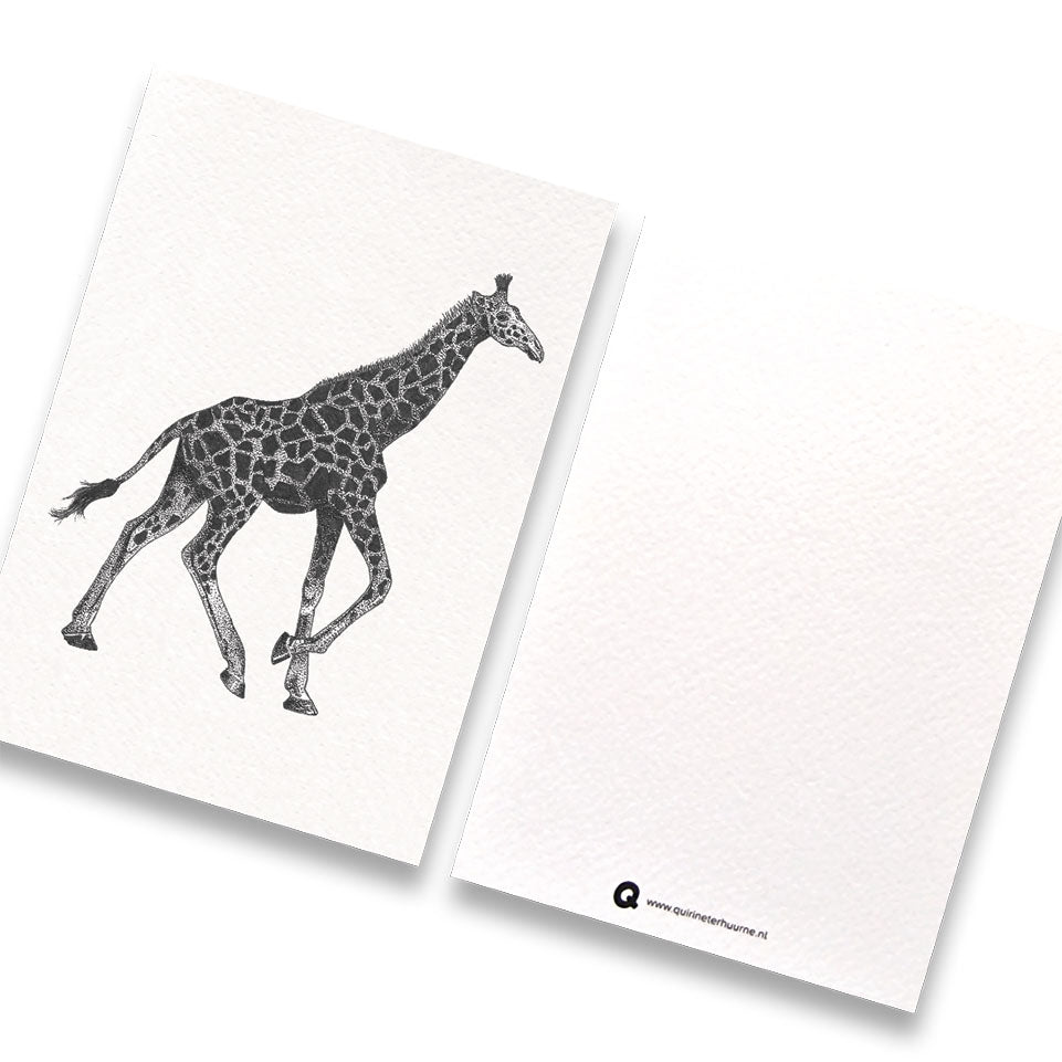 Kaart giraffe Afrika