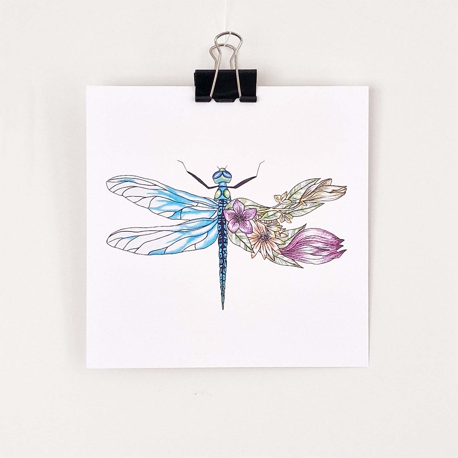 Kaart insect libelle