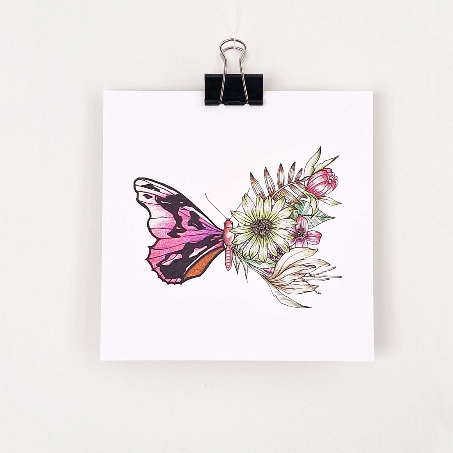 Kaart insect vlinder