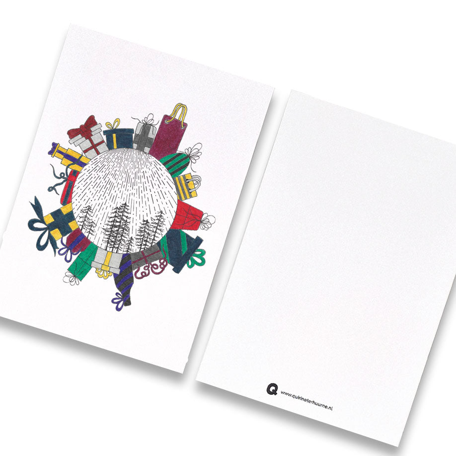 Kerstkaart cadeautjes