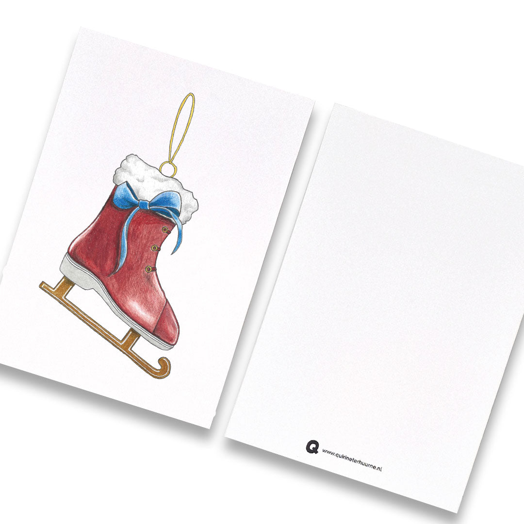 Kaart schaats winter