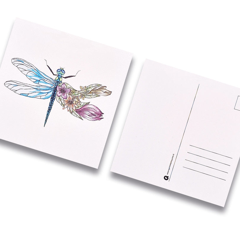 Kaart insect libelle