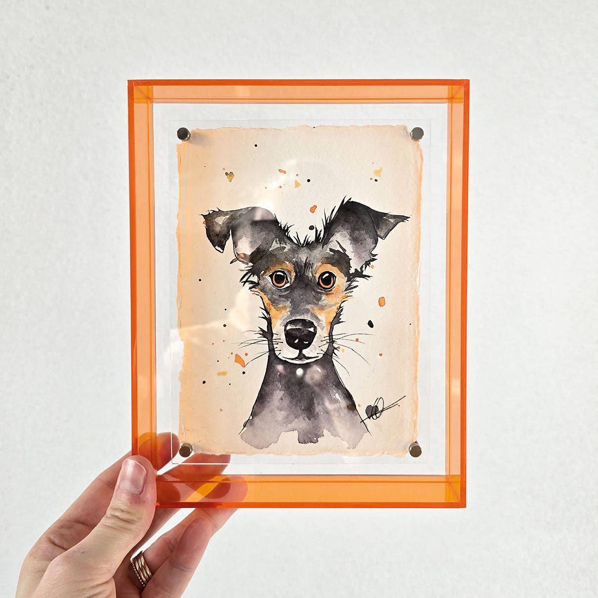 Origineel hond oranje