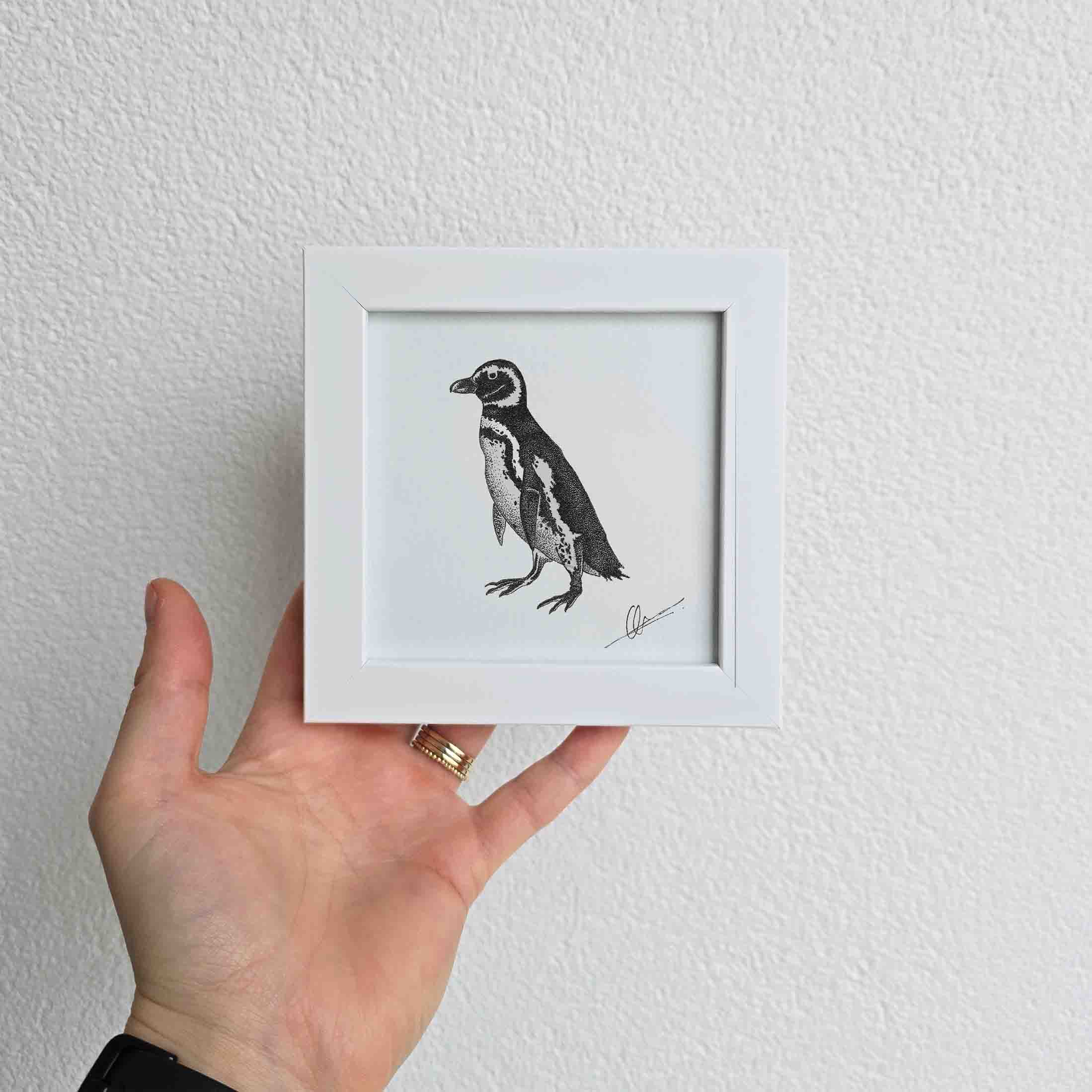 Mini original pinguin z/w