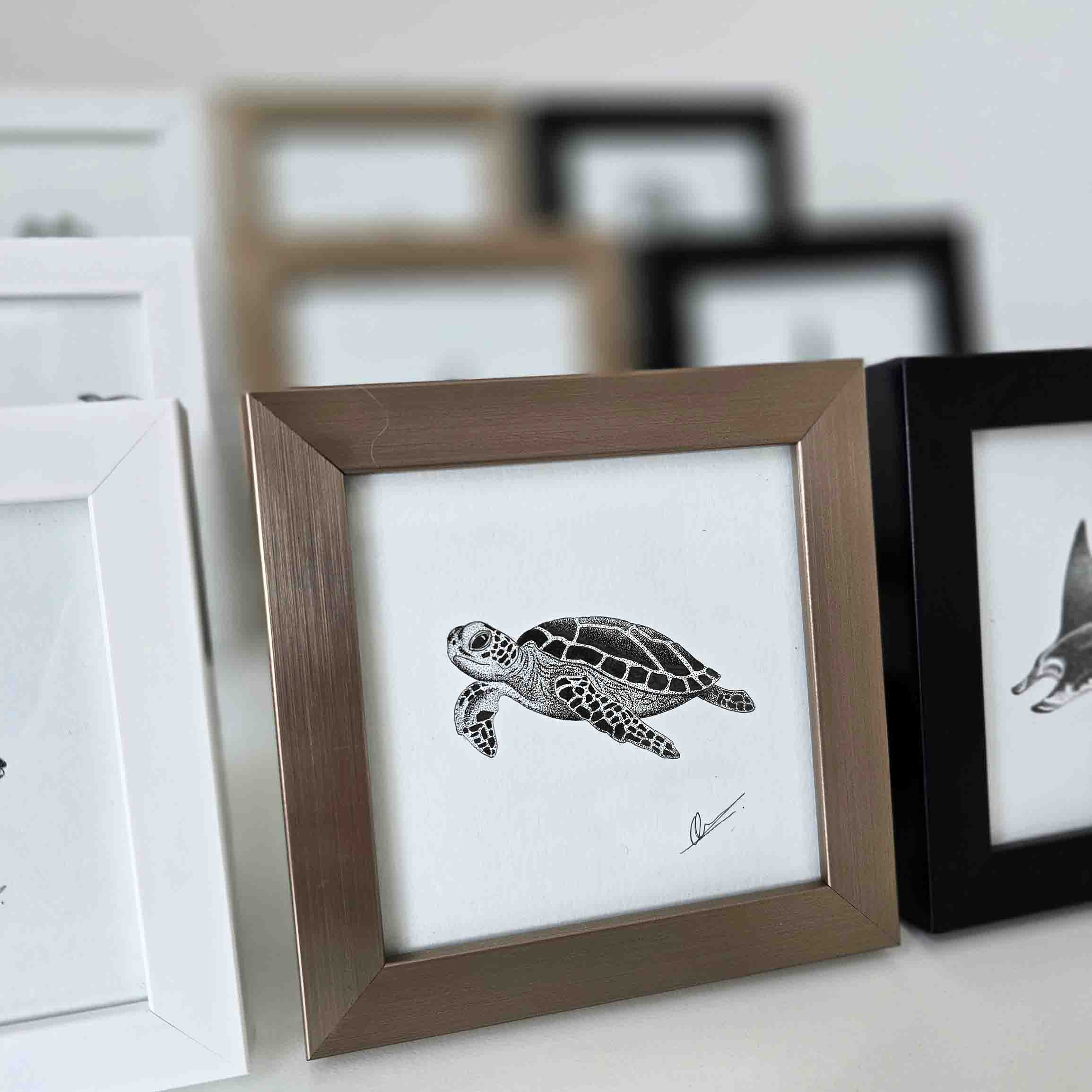 Mini original nijlpaard z/w