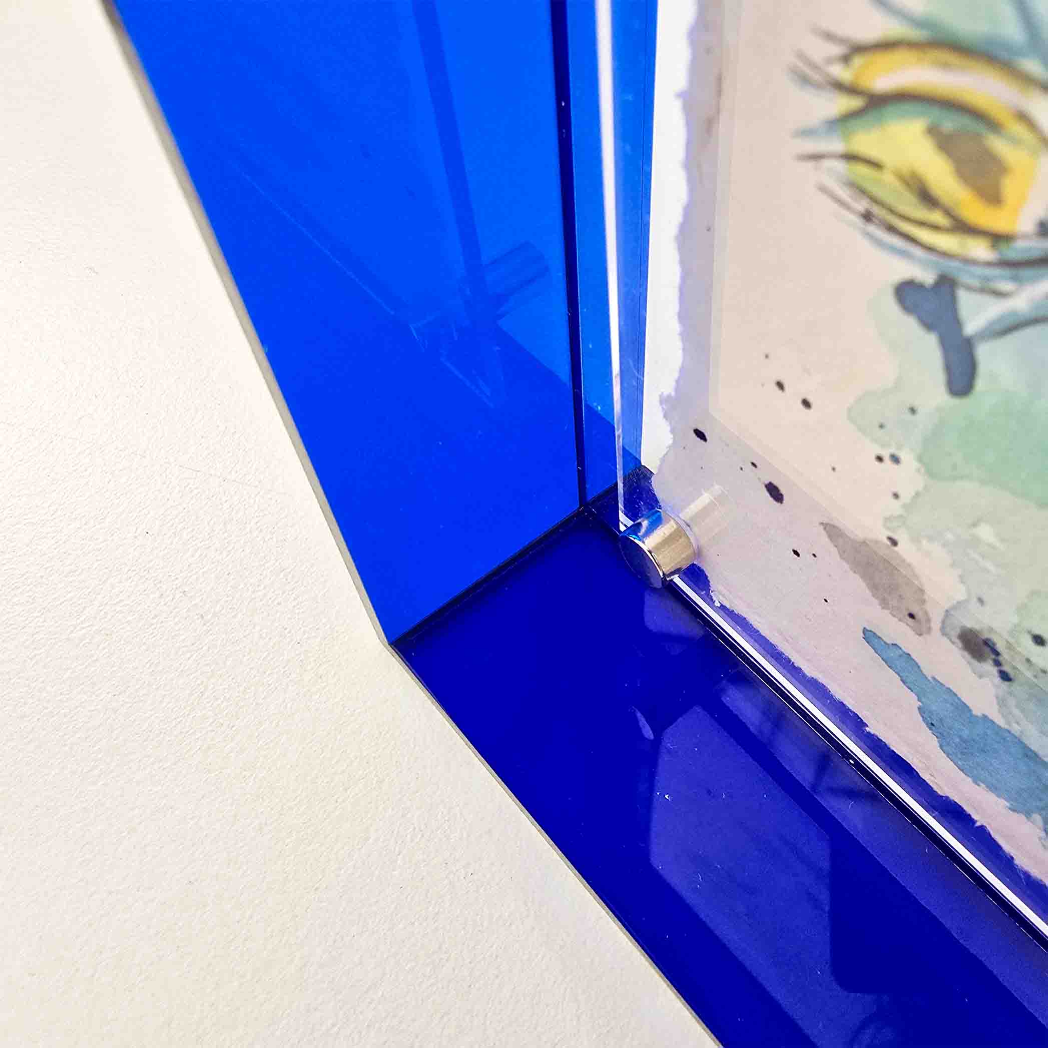 Mini original blauwe pauw