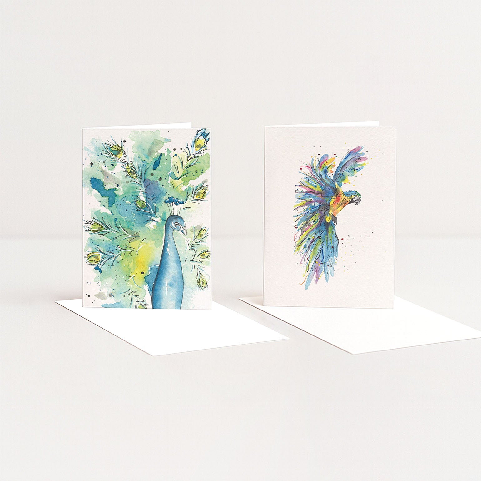 Pauw & papegaai set (2 st.)