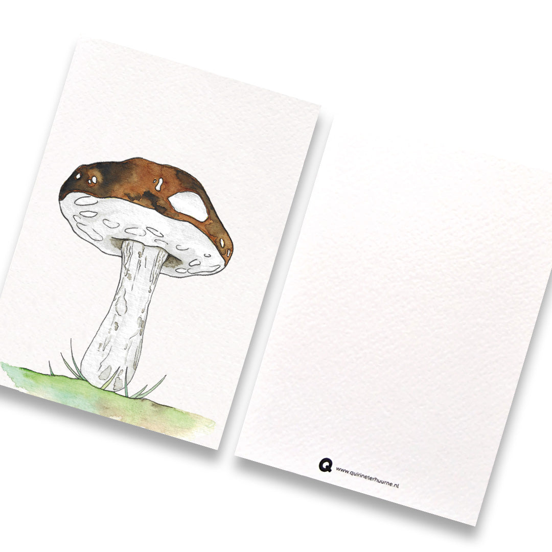 kaart-paddenstoel-grijs-bruin
