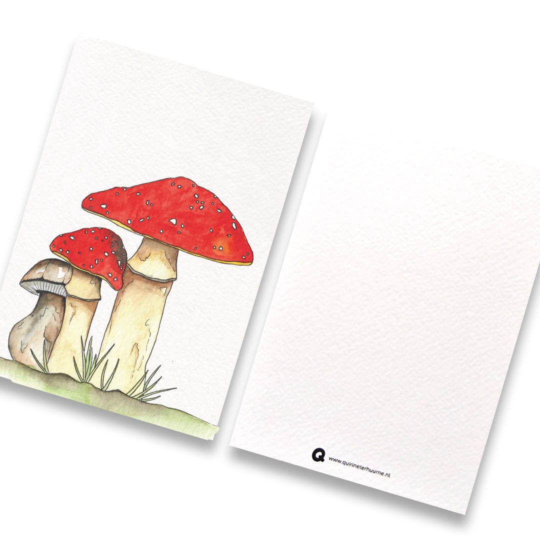 kaart-paddenstoel-rood-wit-gestipt