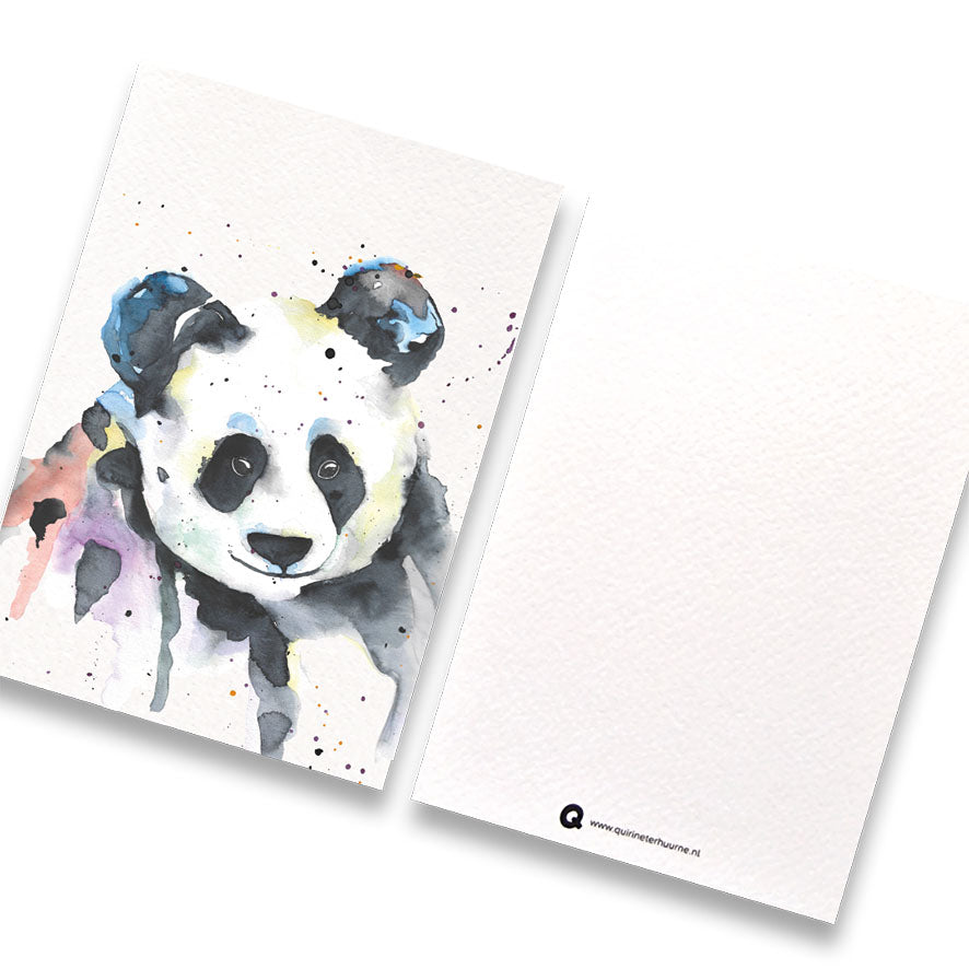 Kaart panda kleur