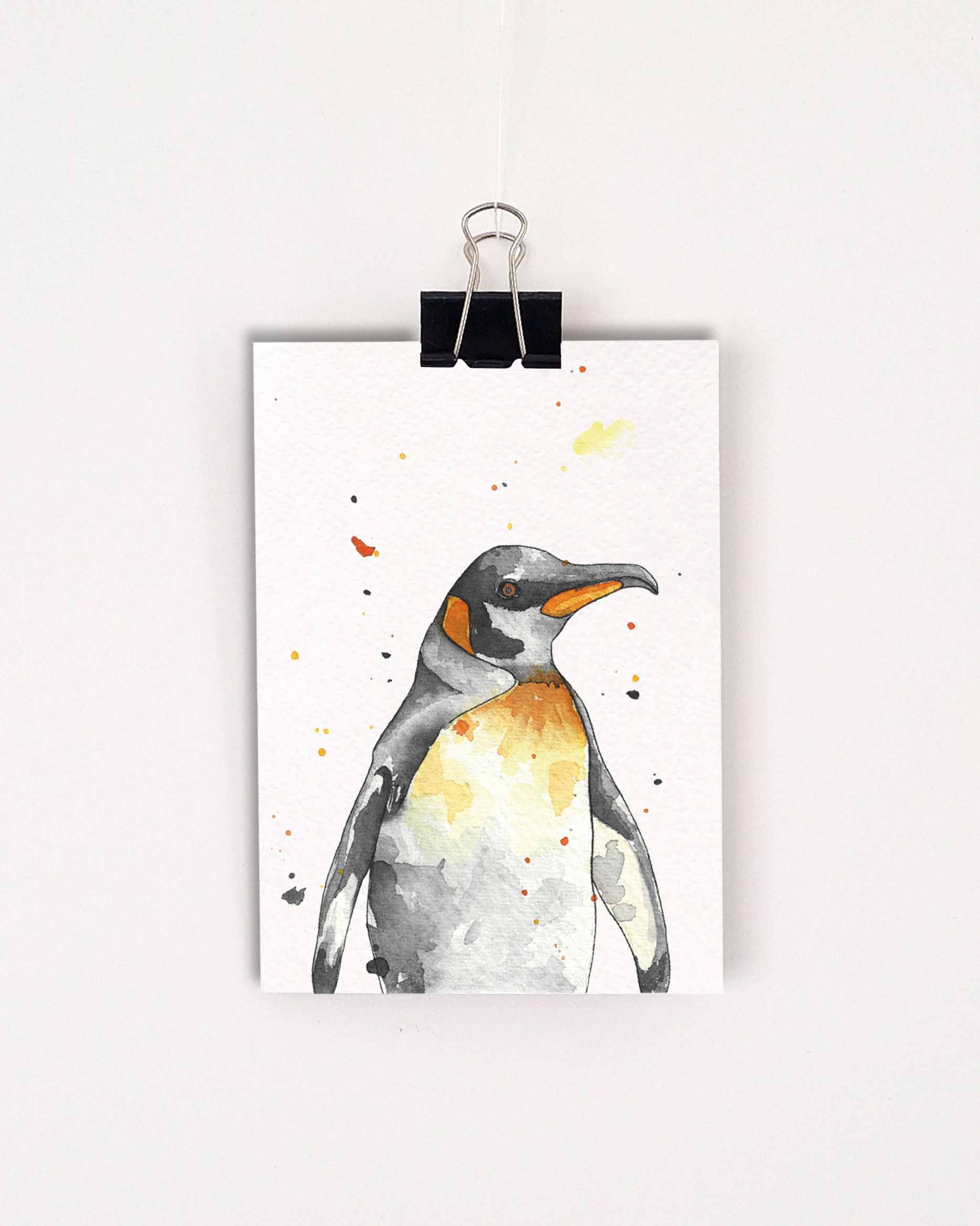 Kaart pinguïn kleur