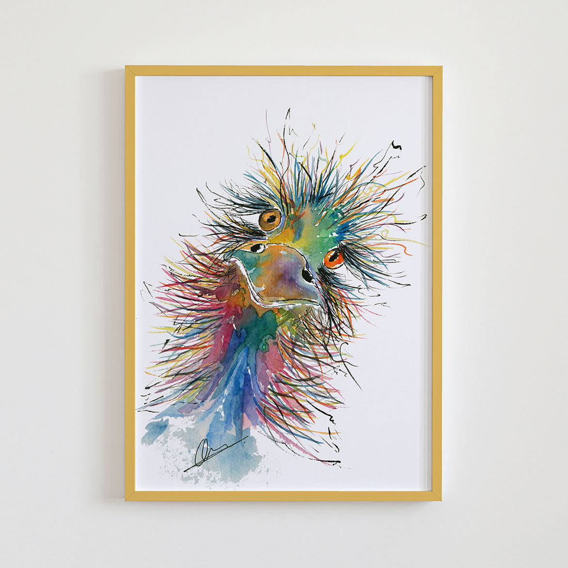 Struisvogel poster