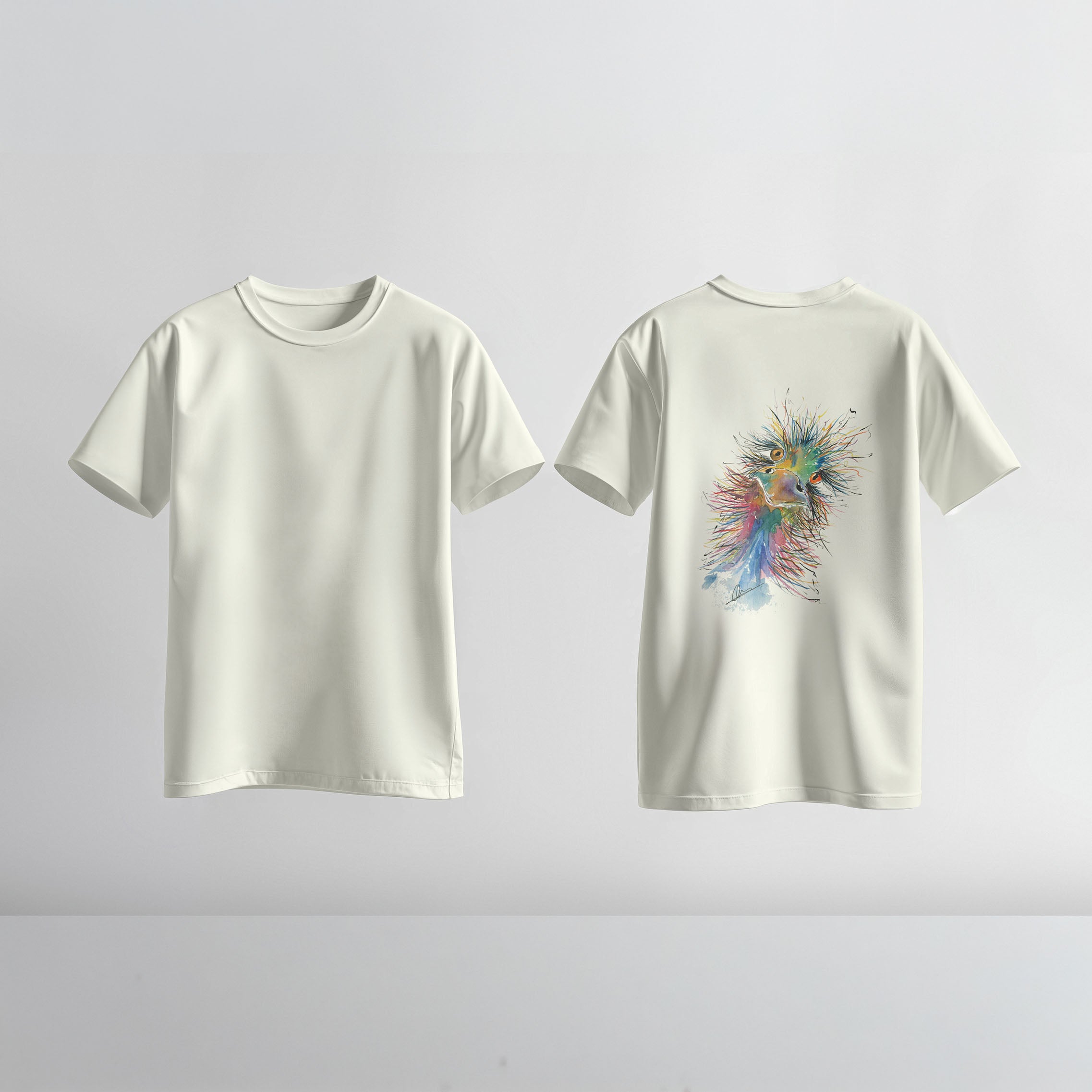 T-shirt kunst bio katoen